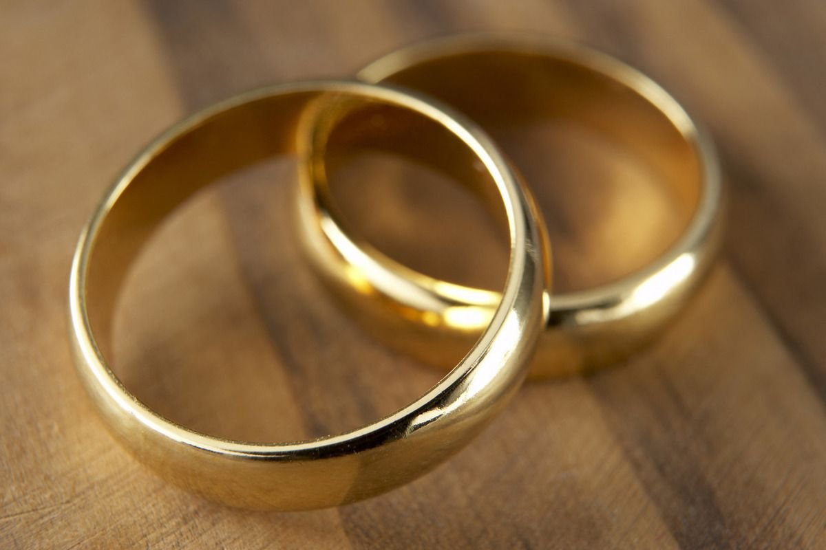 Разные кольца на свадьбу