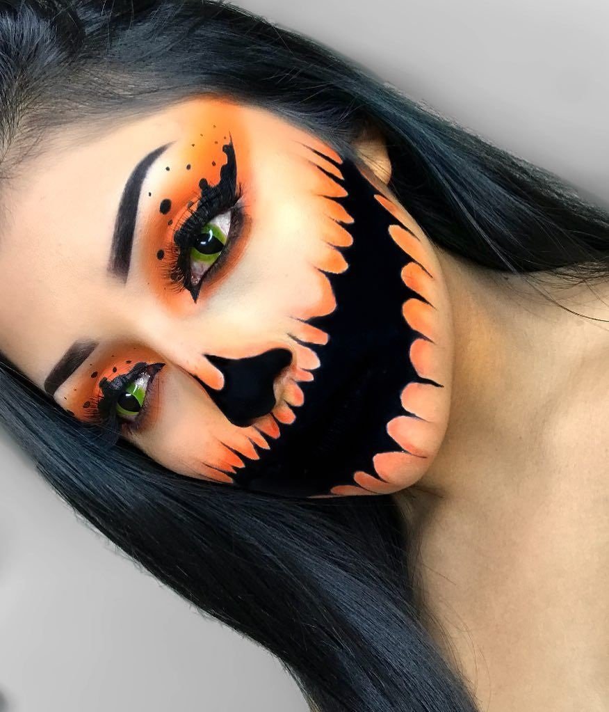 Легкий макияж на хэллоуин