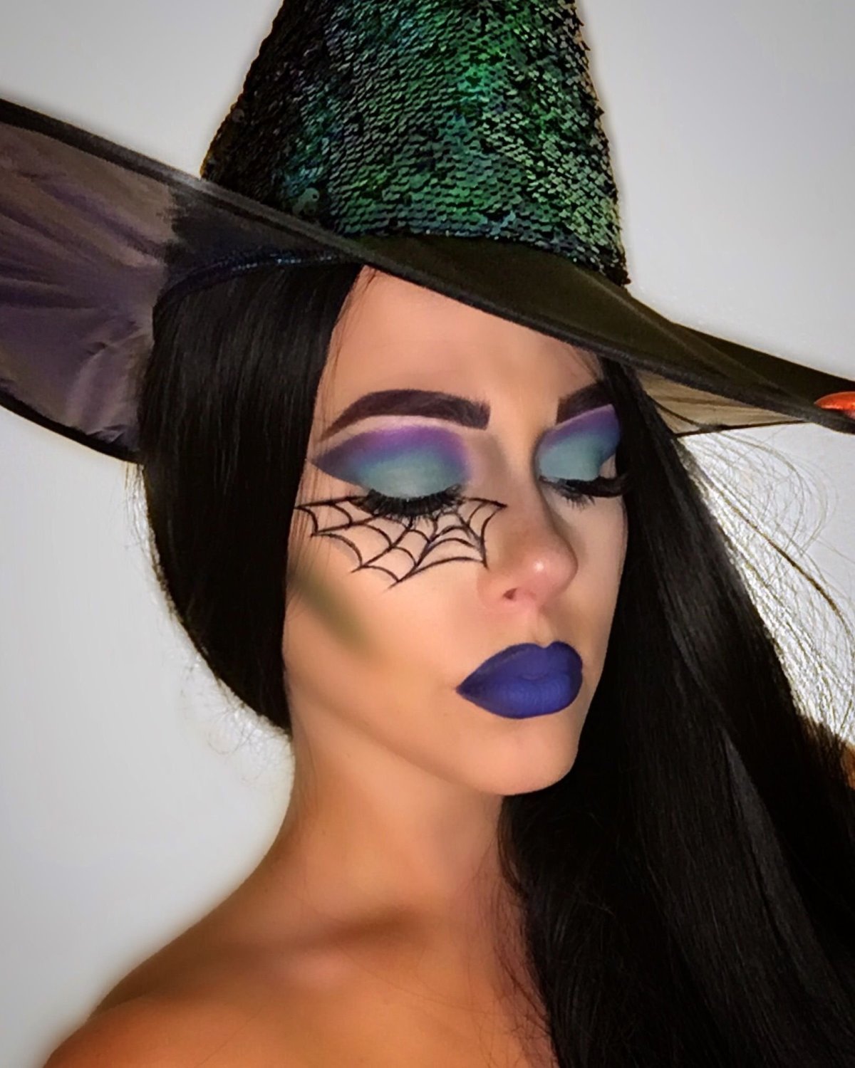 Макияж ведьмы на хэллоуин для девушек