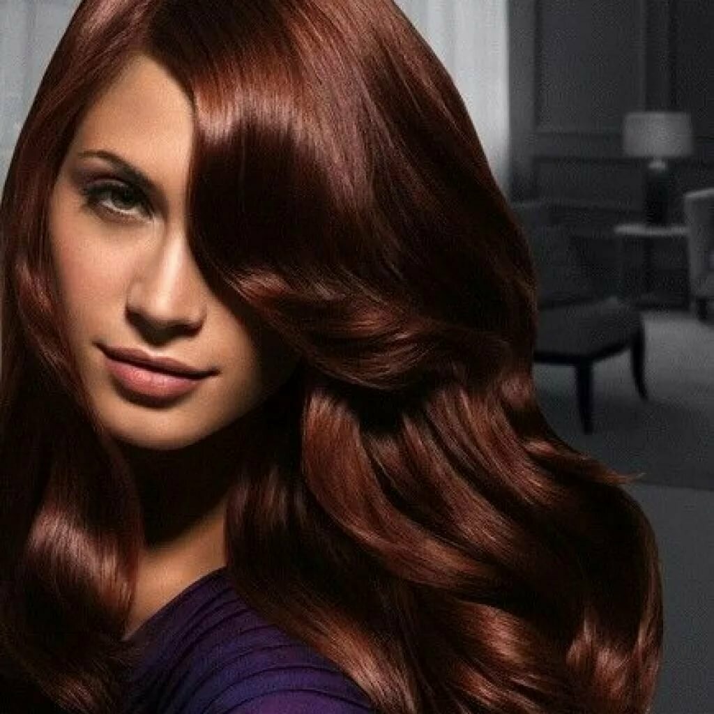 Шоколадно каштановый цвет волос
