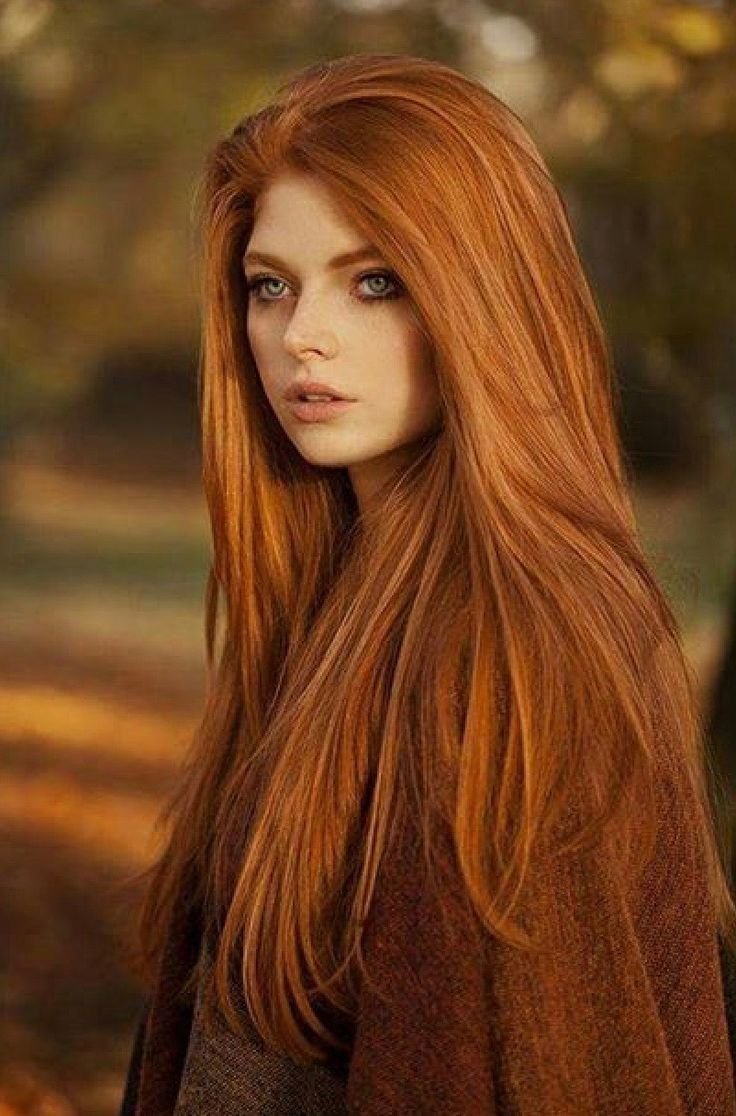 Коричнево рыжий цвет волос