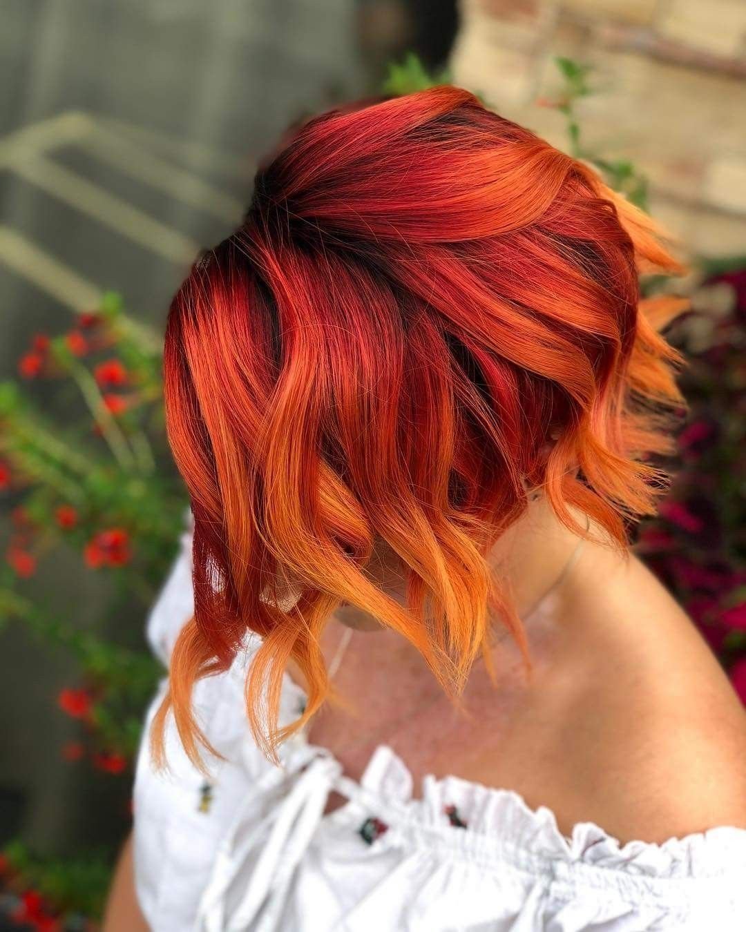 Оранжевый цвет волос