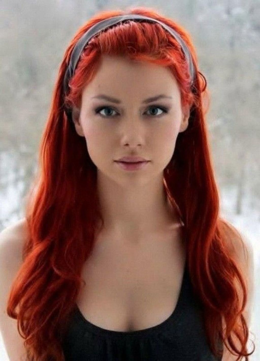 Рыжий огненный цвет волос