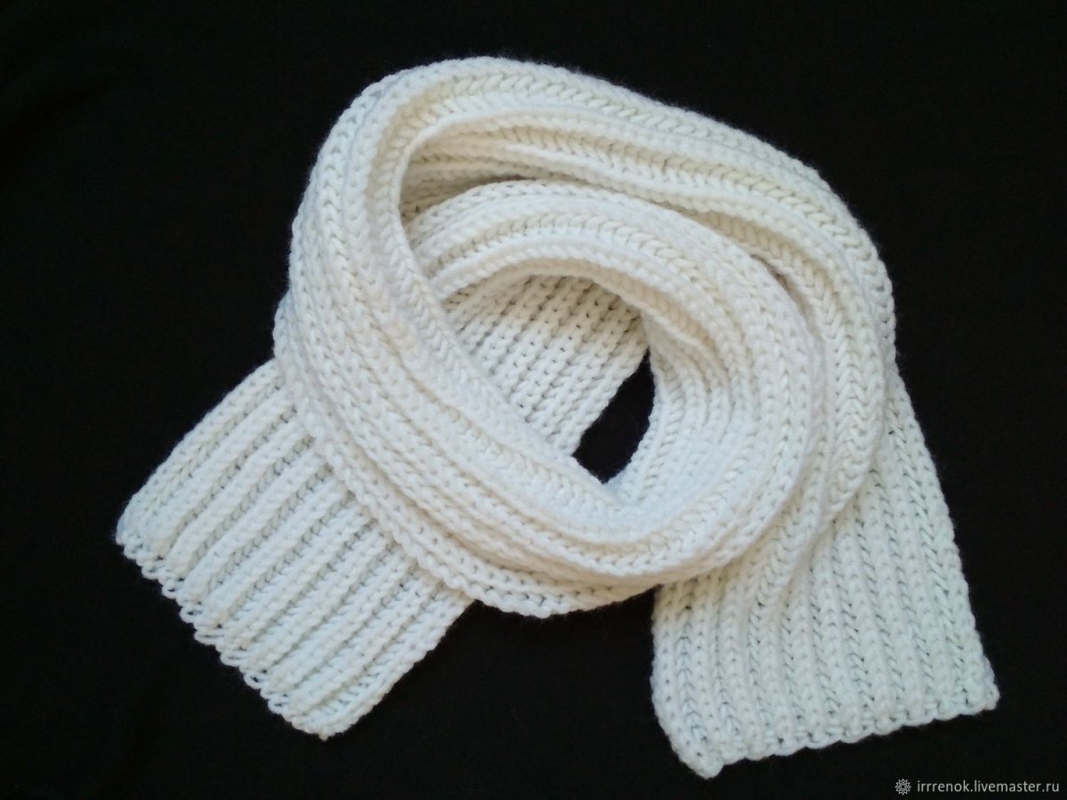 Детский вязаный шарф