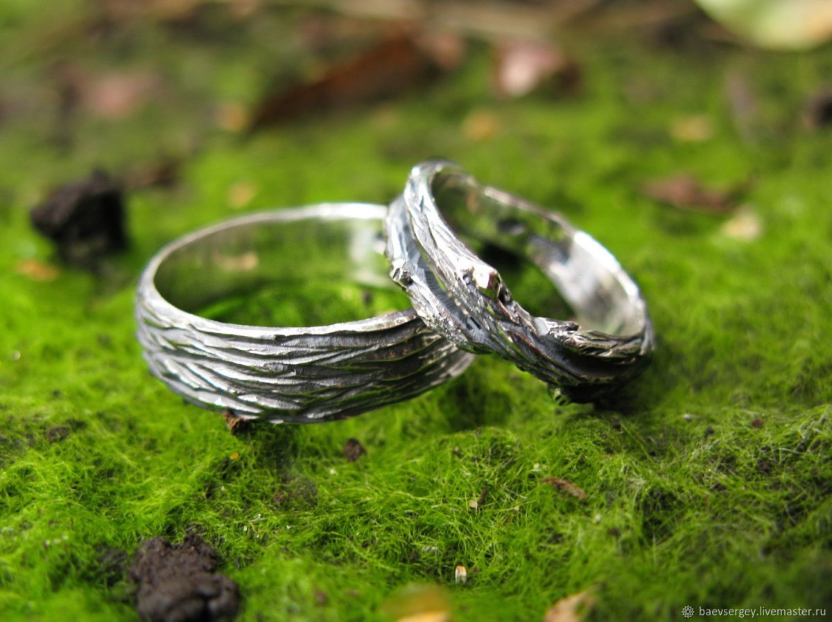 Обручальные кольца серебро