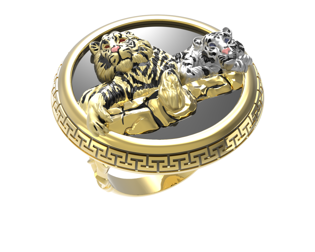Кольцо тигр