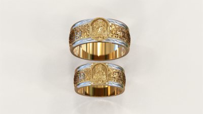Обручальные православные кольца из золота