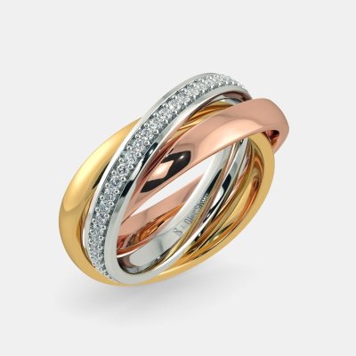 Обручальное кольцо три золота