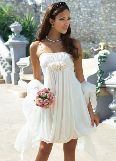 Платье невесты в день бракосочетания