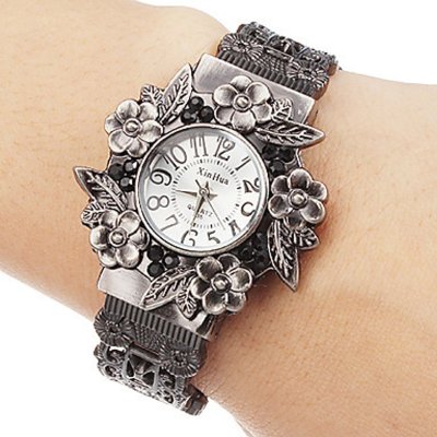 Часы с серебряным браслетом