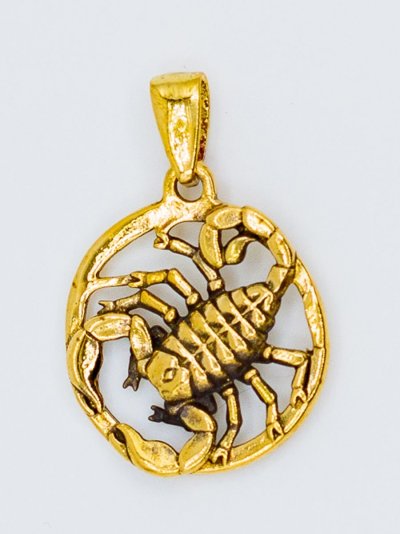 Кулон золотой скорпион для женщин