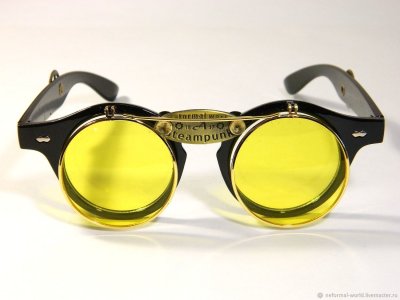 Круглые желтые очки