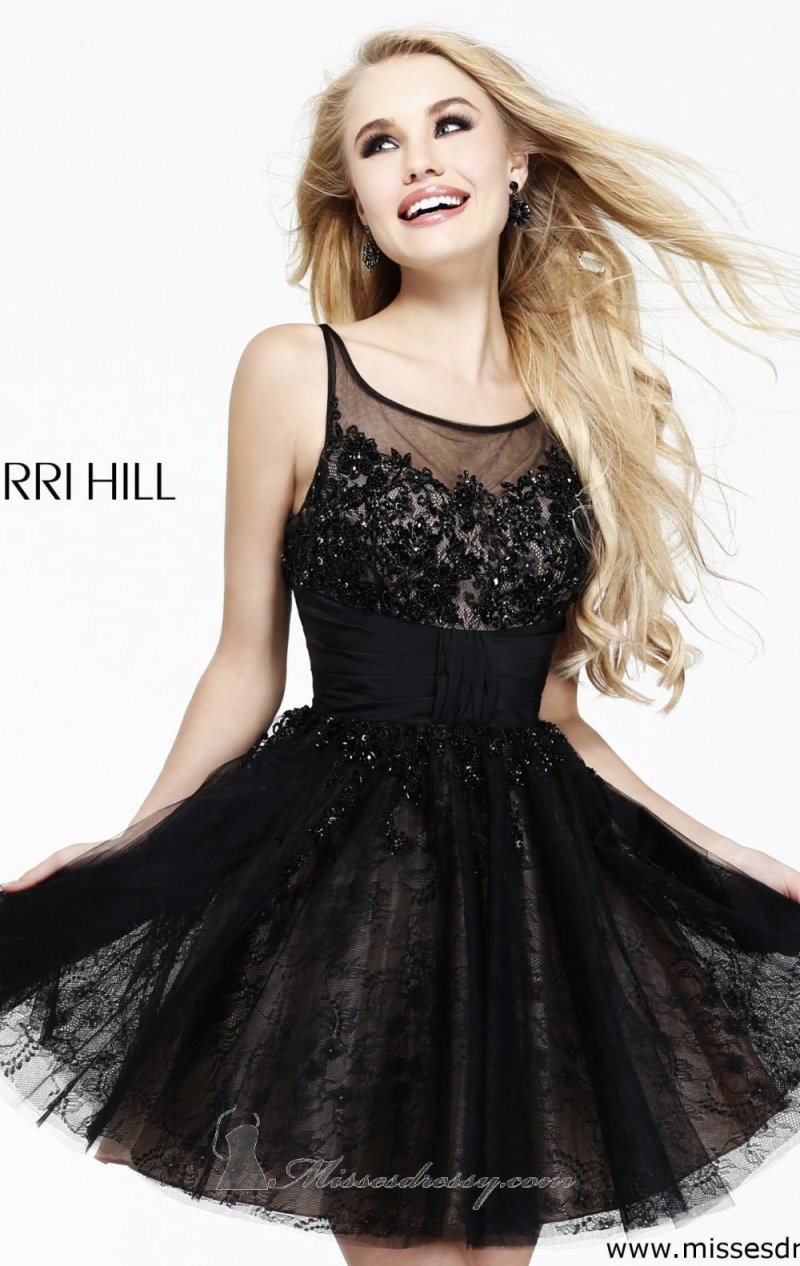 Sherri hill черное платье