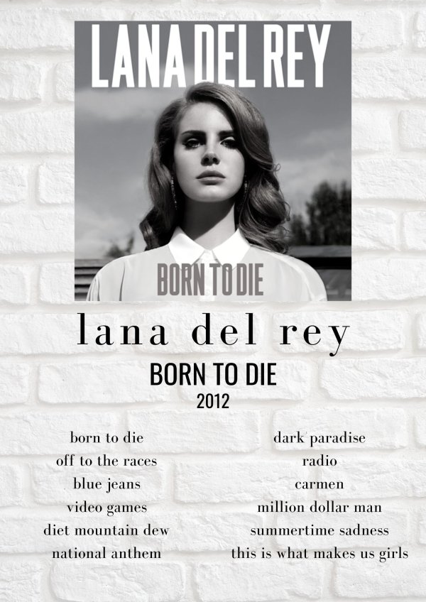 Фото: Lana del rey born to die обложка