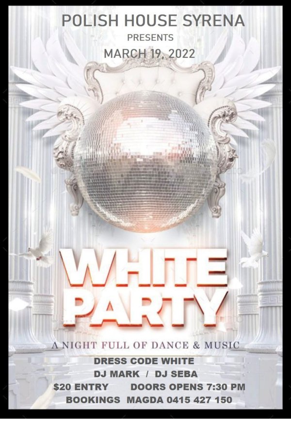 Фото: White party афиша